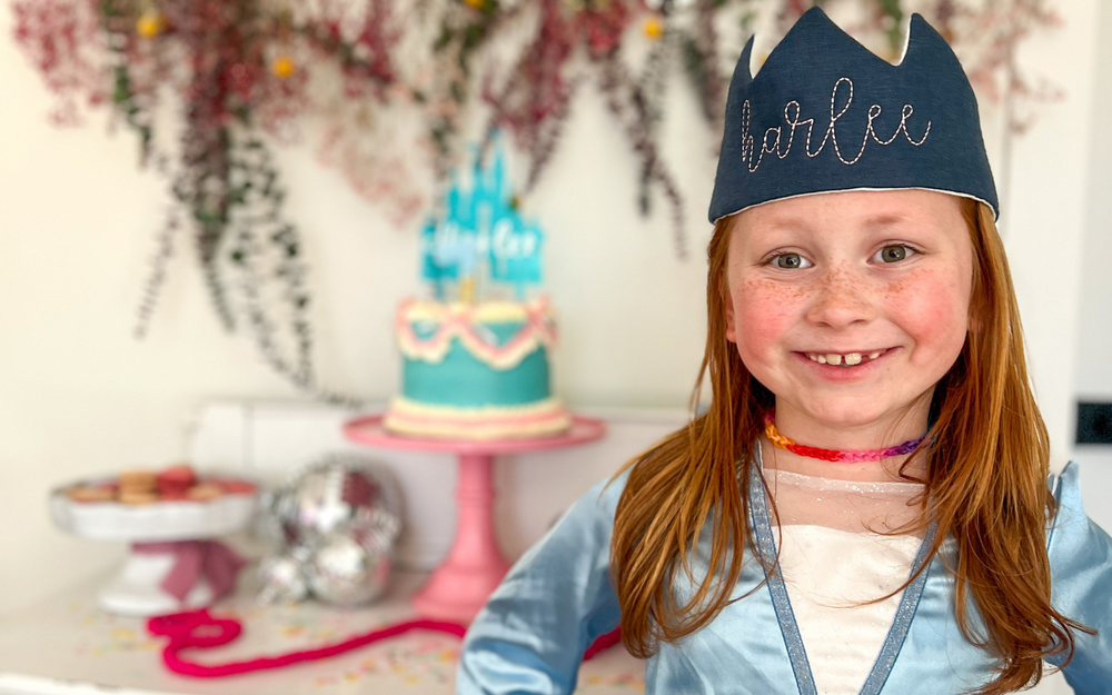 custom birthday crown with name