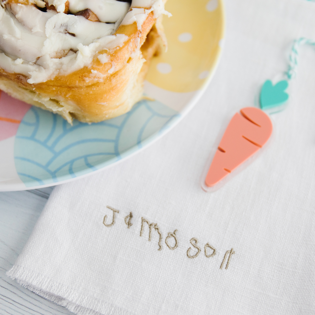 HANDWRITING KEEPSAKE ON WHITE NAPKIN