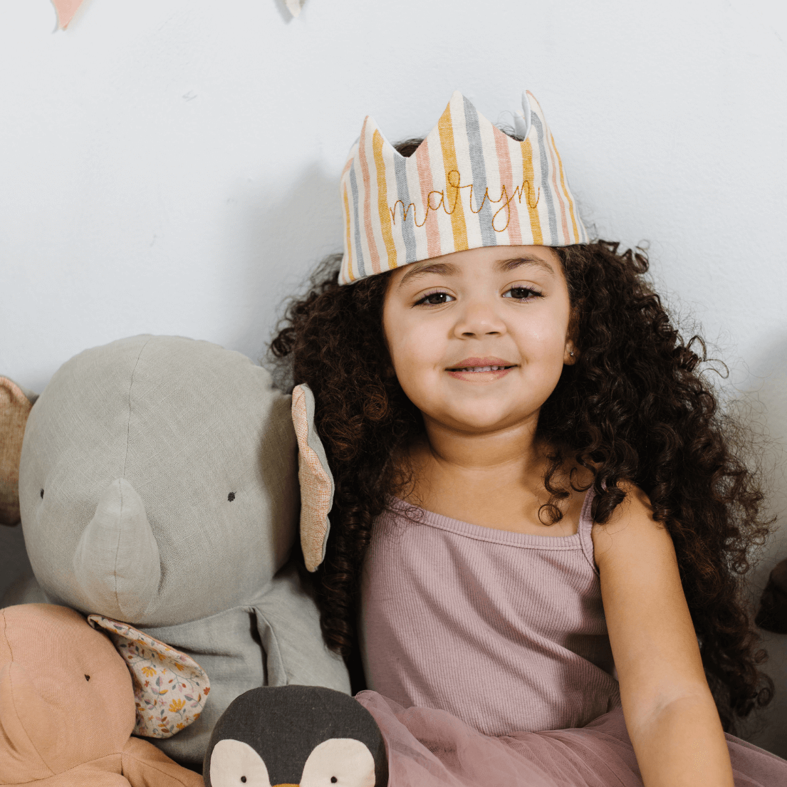 Striped Birthday Crown | "This crown is simply adorable."