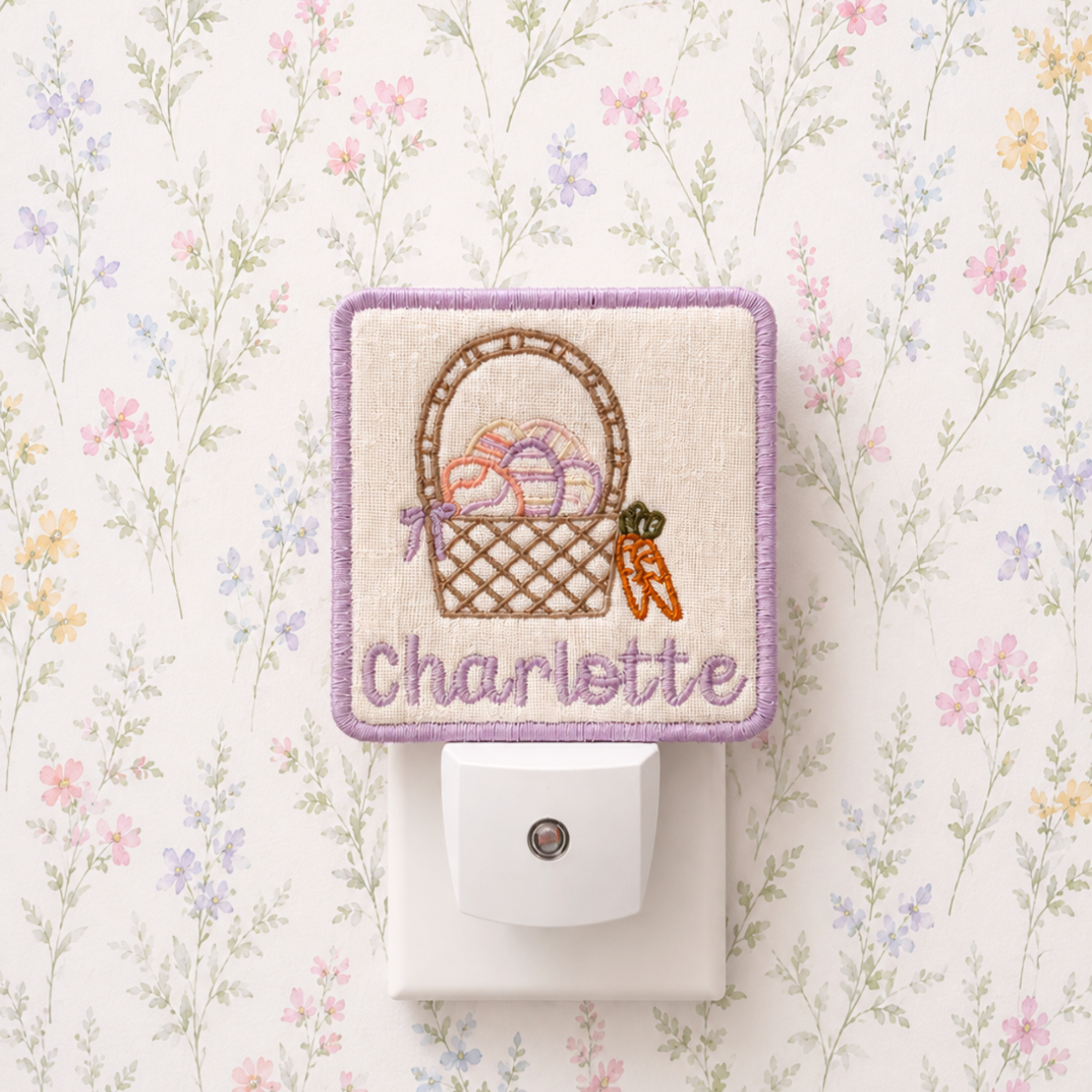 personalized easter basket night light for kids