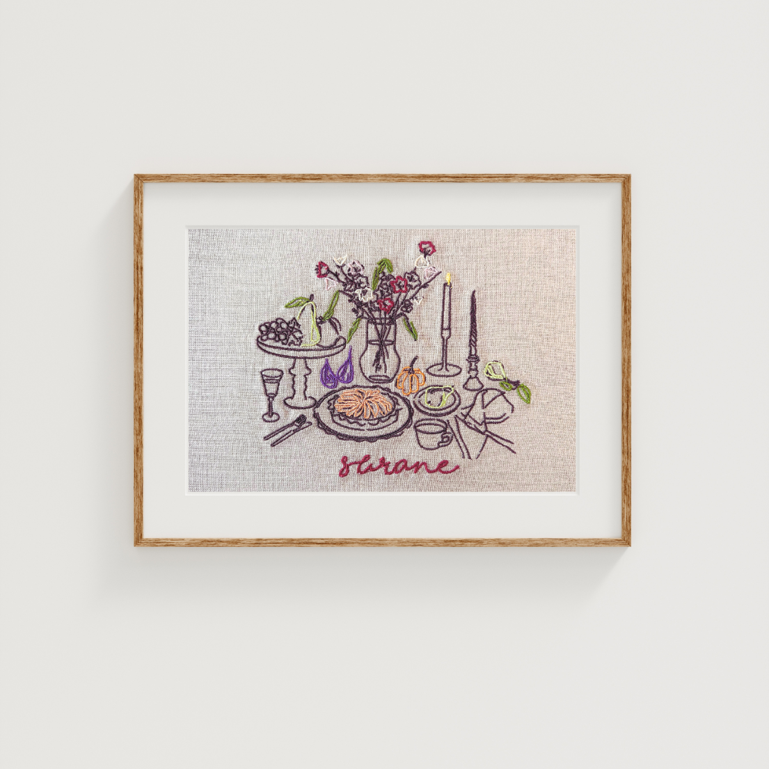 custom embroidered wall decor