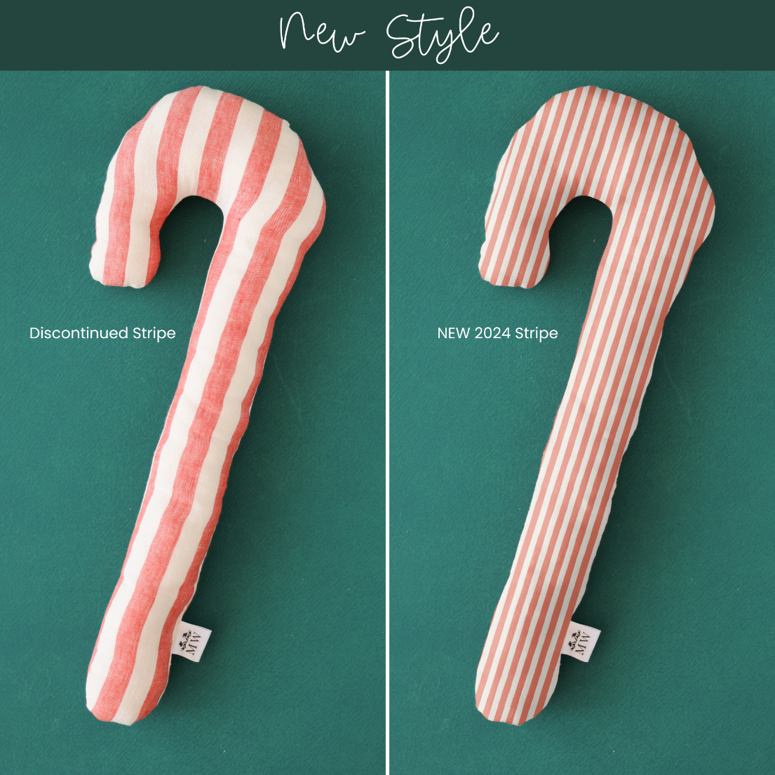 Candy Cane Decorative Pillow