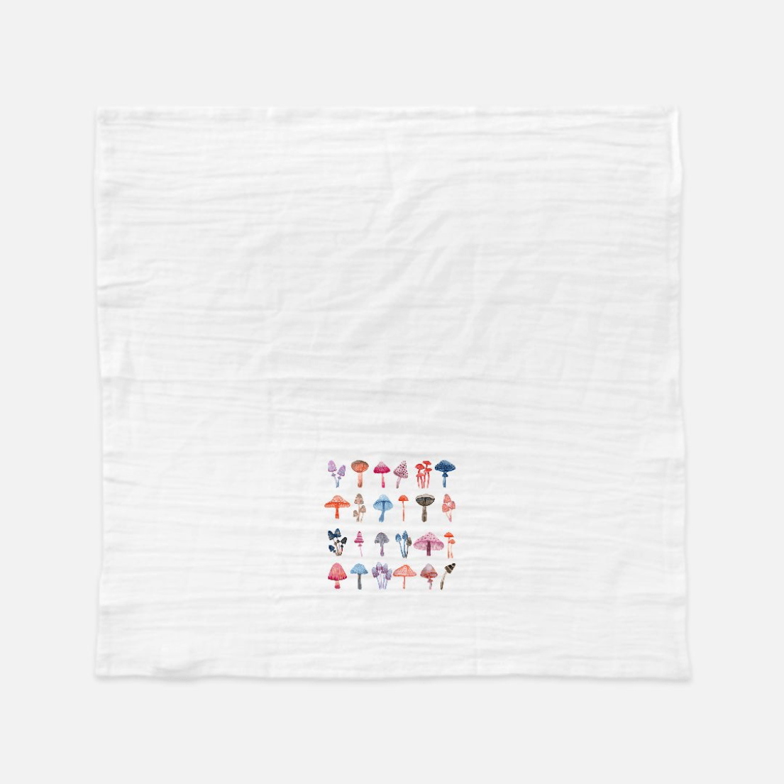 tea towel with mushroom print
