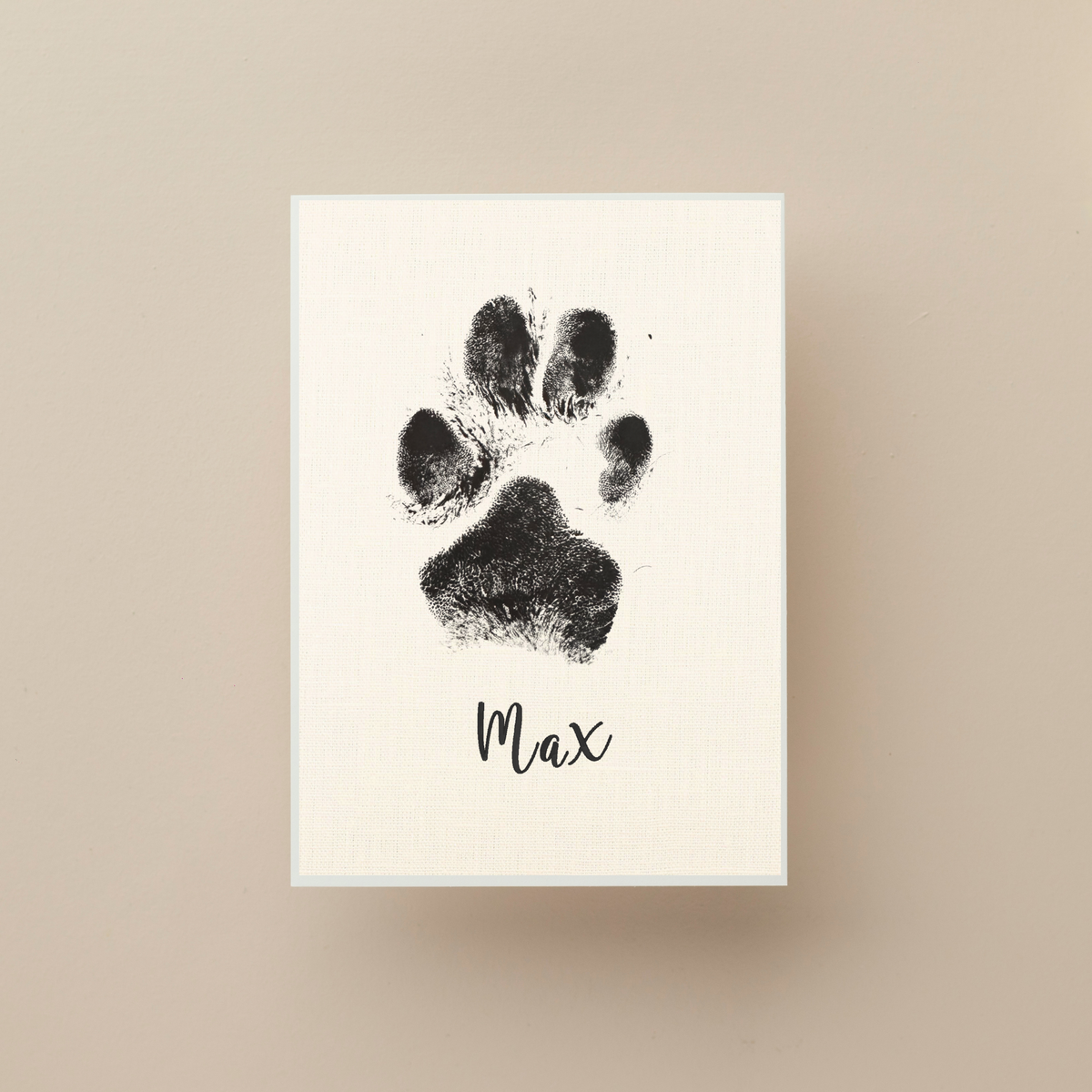 custom paw print memorial with name