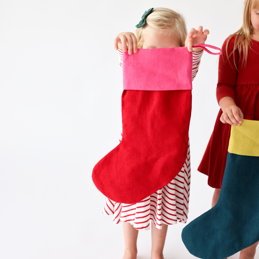 Color-blocked Christmas Stockings