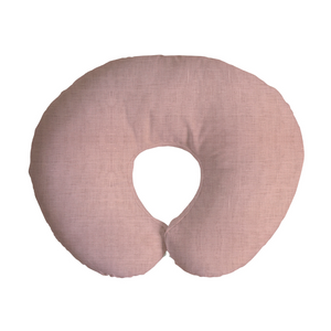 dusty rose nursing pillow cover in linen from madly wish