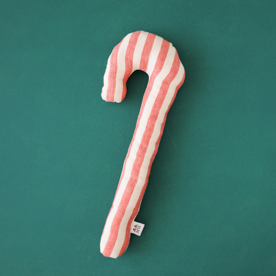 Candy Cane Decorative Pillow