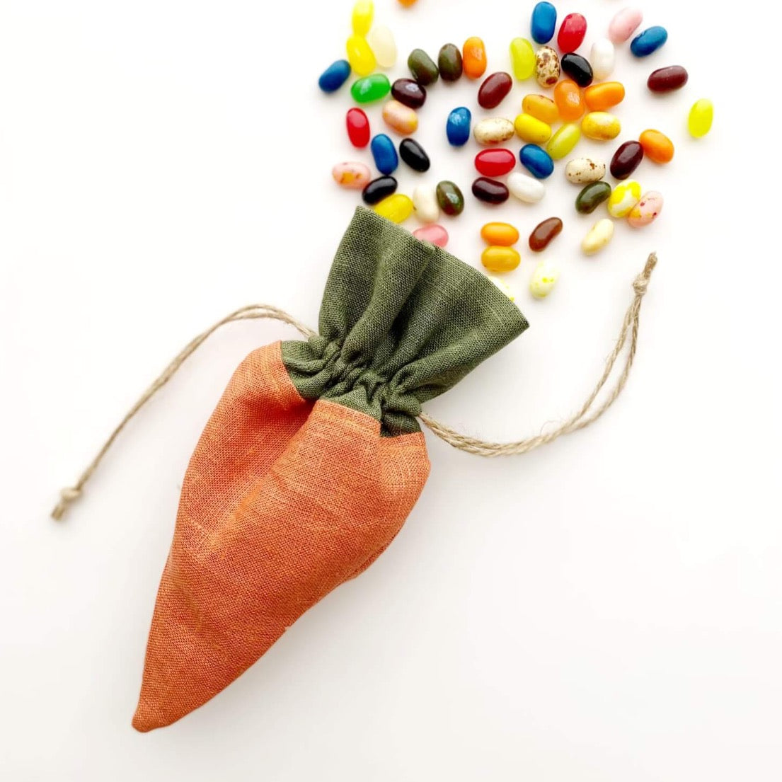 Carrot shaped treat bag for Easter baskets